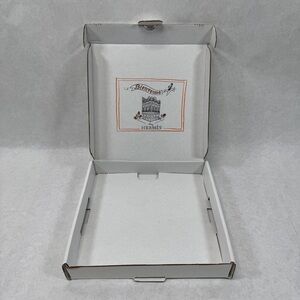HERMES White Cardboard Box - 11” x 10.5” x 2”